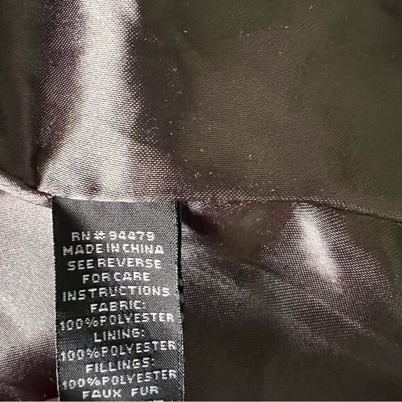 MAGIC Faux Fur Vest High Neck Color Brown Size M. - Picture 8 of 8